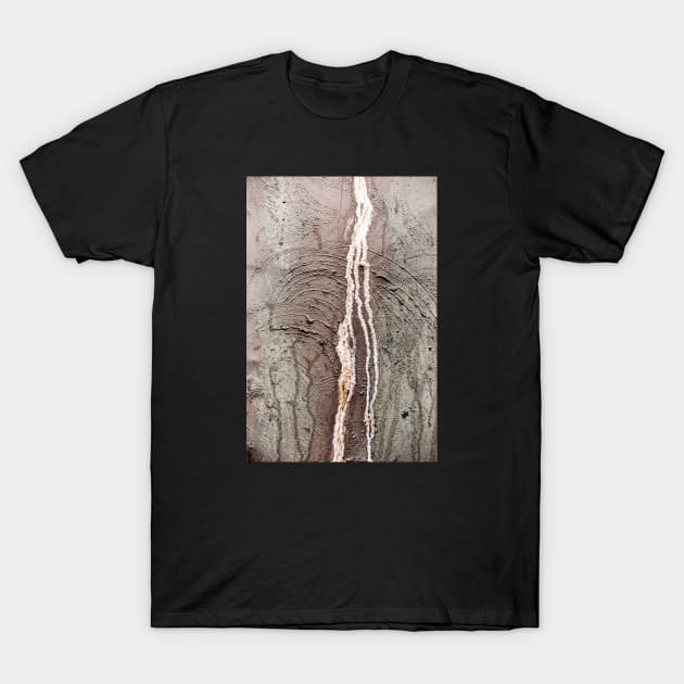Retro Concrete Wall With Cracked Surface T-Shirt by textural